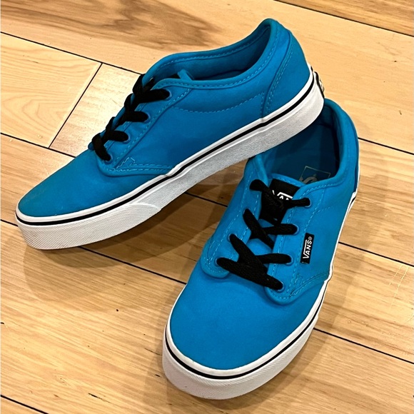 YOUTH VANS SIZE 4–SUPER COOL BLUE—GREAT USED CONDITION—CLEAN—UNISEX 💙💙 - Picture 8 of 13